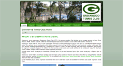 Desktop Screenshot of greenwoodtennis.org.au